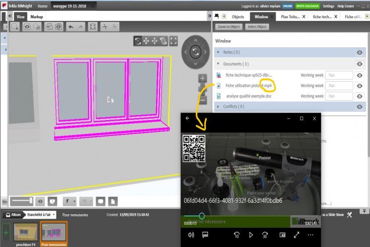 BIM model for airtightness