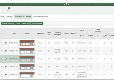 Catalogue of constructive elements