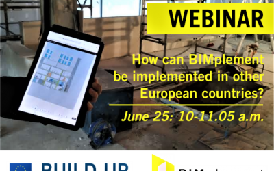 BUILDUP Webinar “How can BIMplement be implemented in other European countries?”