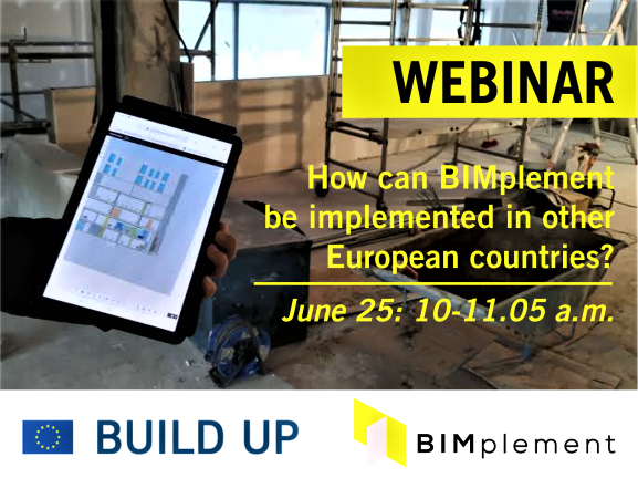 BUILDUP Webinar “How can BIMplement be implemented in other European countries?”